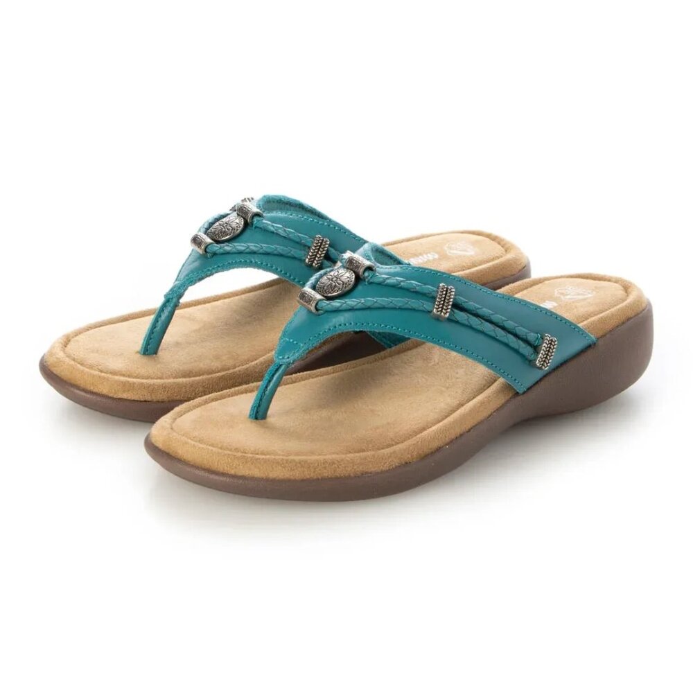 Minnetonka Silverthorne 360 Turquoise sandals flipflops Women's 11 NEW - Picture 6 of 7